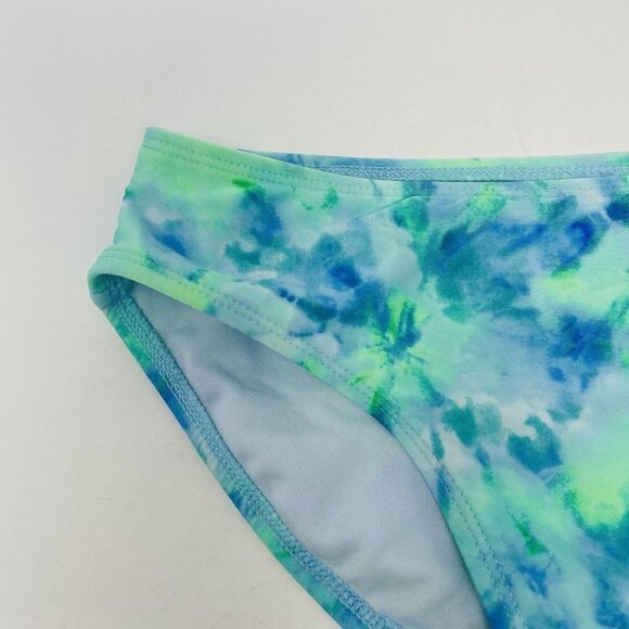 Art Class Girls Size Medium 8 Tie-Dye Bikini Swimsuit Bottoms in Green/Blue 1869 - Picture 2 of 7